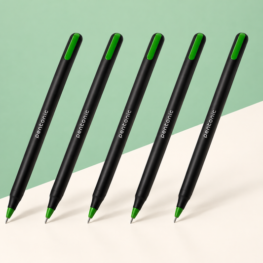 ( 5 pcs )Linc Pentonic Ball Point Pen – Green