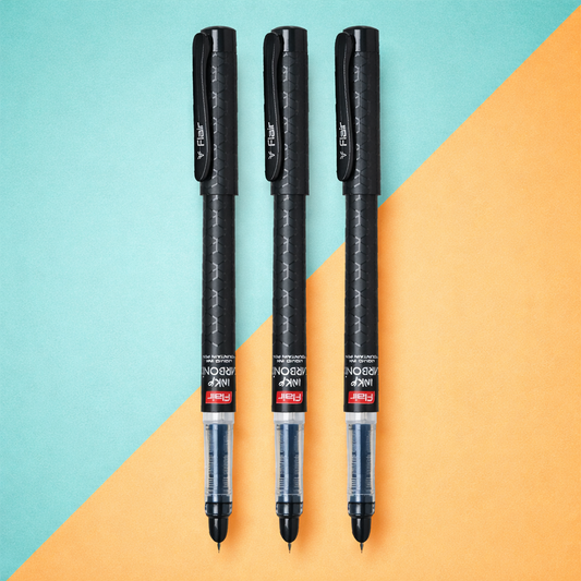 Flair Inky Carbonix Fountain Pen- Blue Ink (Pack of 1)