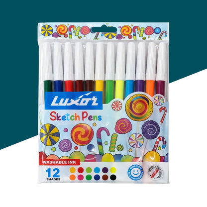 Luxor Sketch Pens - Multicolour ( Pack Of 12 )