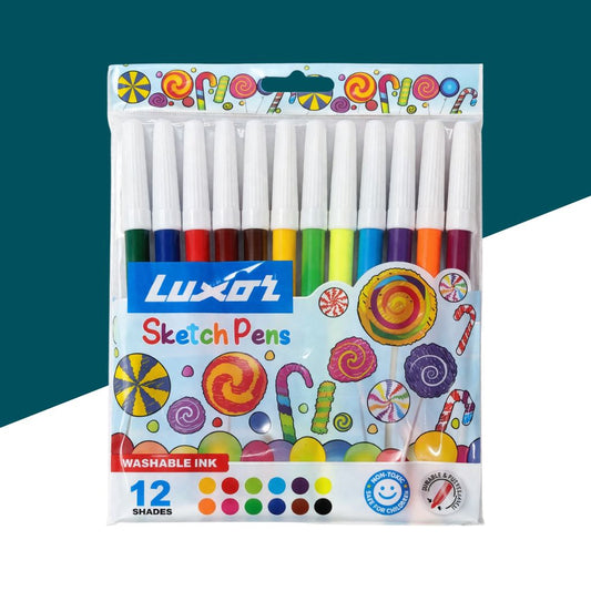 Luxor Sketch Pens - Multicolour ( Pack Of 12 )