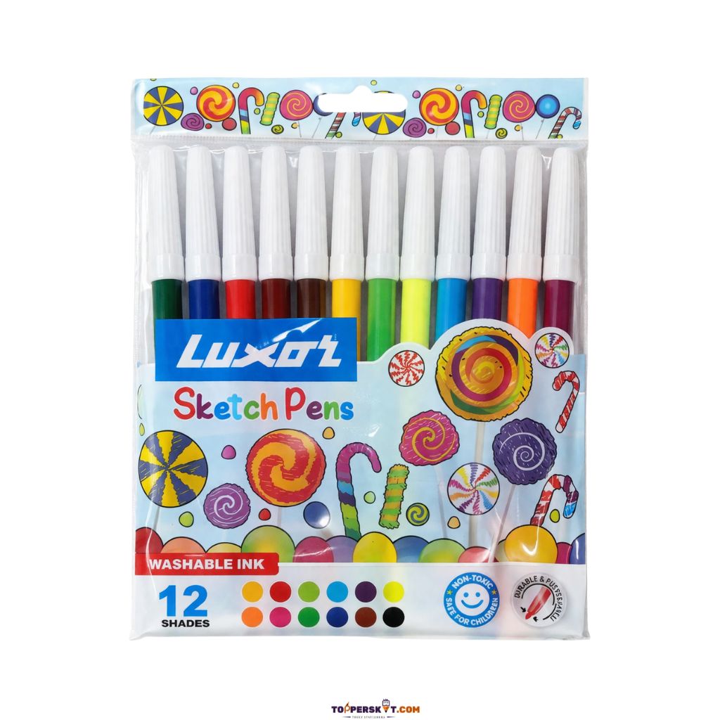 Luxor Sketch Pens - Multicolour ( Pack Of 12 )