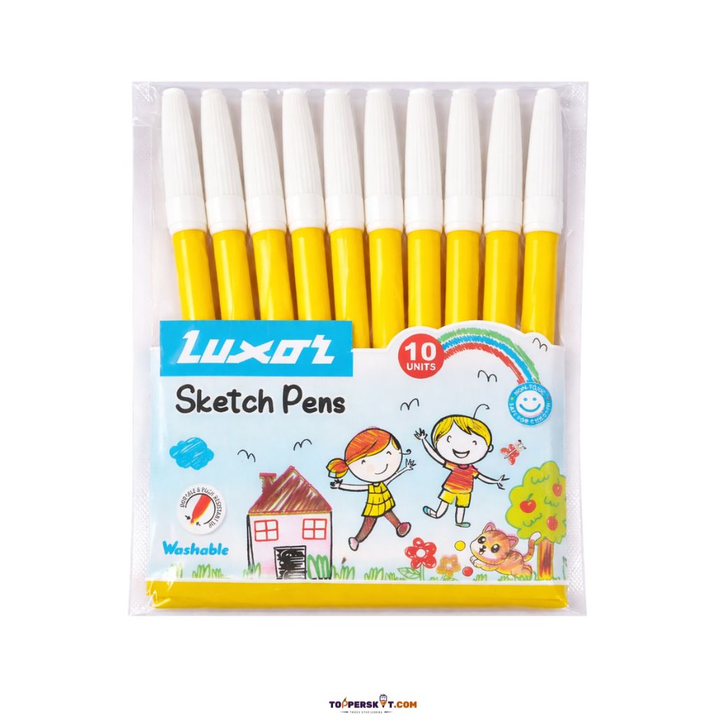 Luxor Sketch Pens - Yellow ( Set Of 10 )