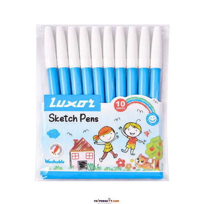 Luxor Sketch Pens - Light Blue ( Set Of 10 )