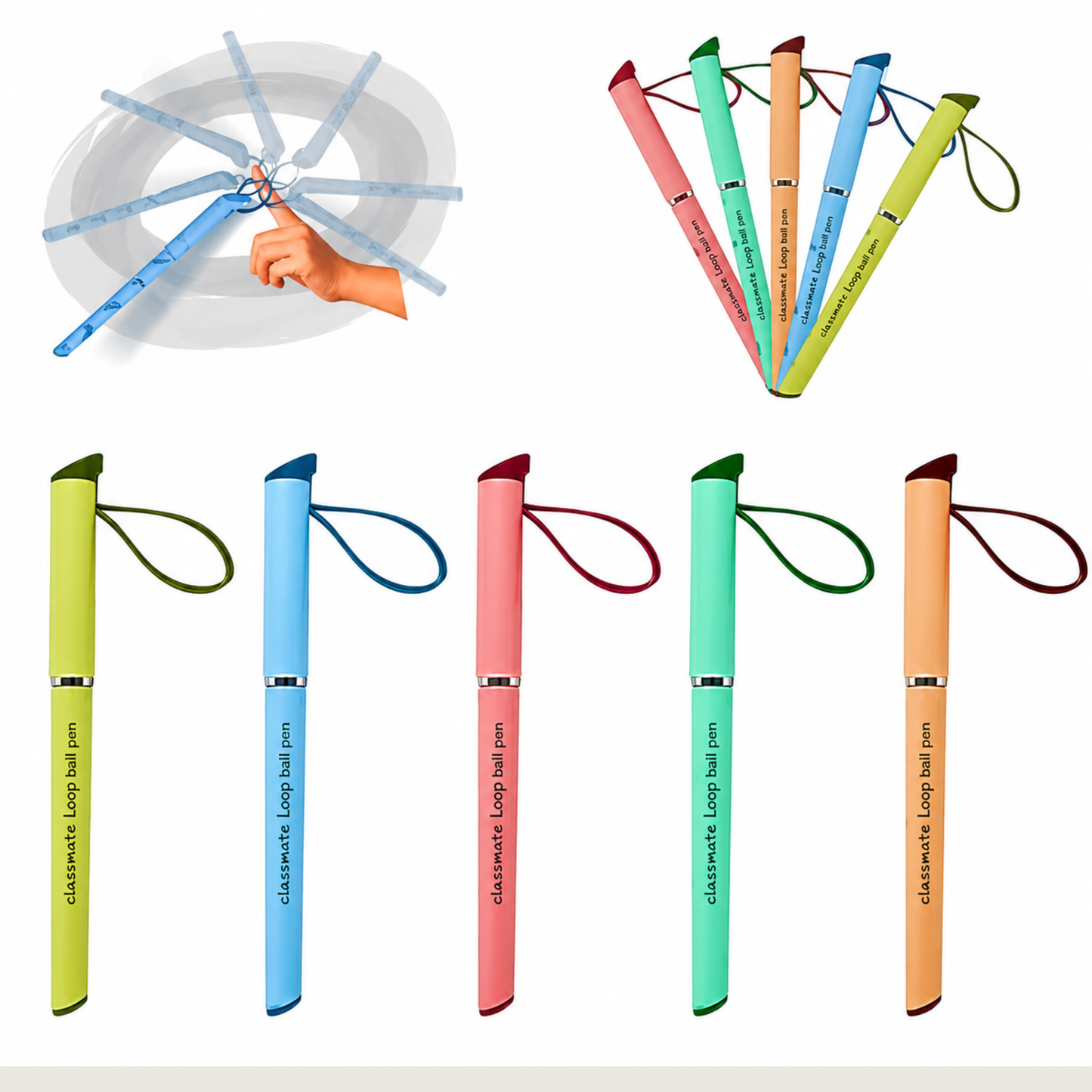 Classmate Loop Ball Pen - Blue (Pack of 1)