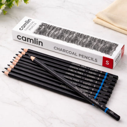 Camlin Charcoal Pencil - Soft ( Pack Of 10 )