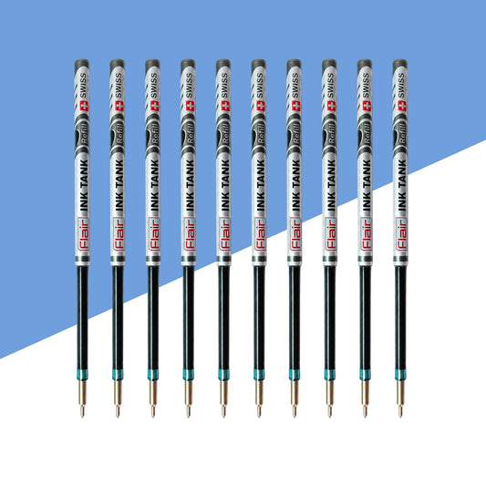 (10 Pcs.) Flair Ink Tank Ball Pen Refill – Blue