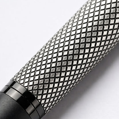 Premium Black & Silver Metal Rollerball with Premium Gift Box Smooth Blue Ink (Pack of 1)