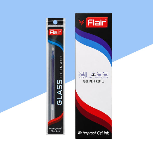 (10 Pcs.) Flair Glass Gel Pen Refill – Blue