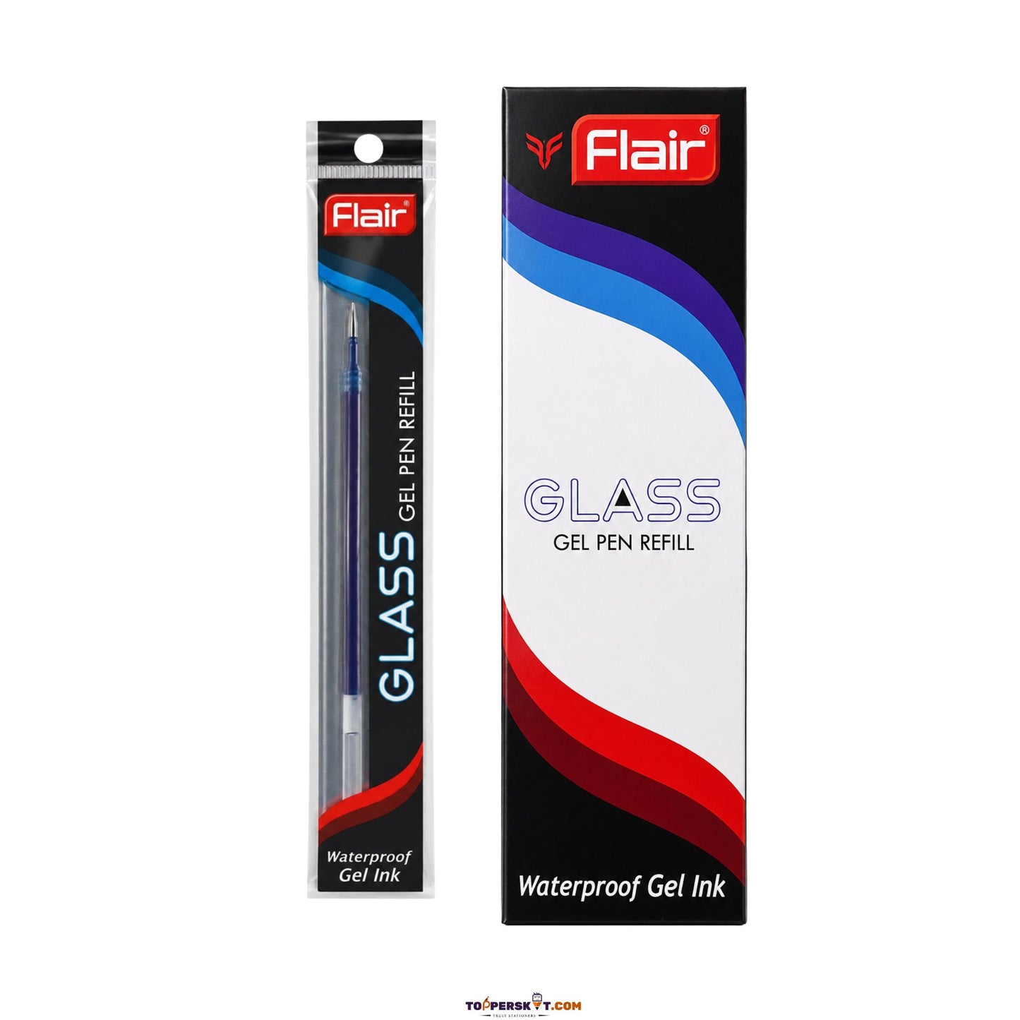 (10 Pcs.) Flair Glass Gel Pen Refill – Blue