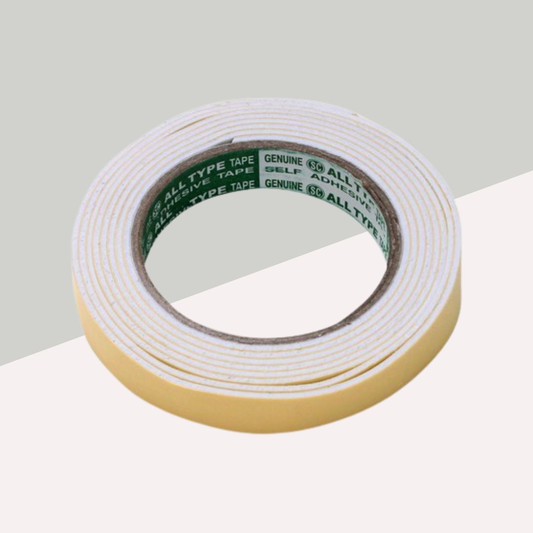 Double Sided Tape – Large | 1/2 Inch : Versatile Adhesive Solution for Easy Hanging and Mounting ( Pack of 1 ) - Topperskit LLP