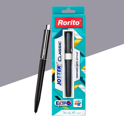 Rorito Jottek Classic Fine Tip Ball Pen - Black (Pack Of 1)