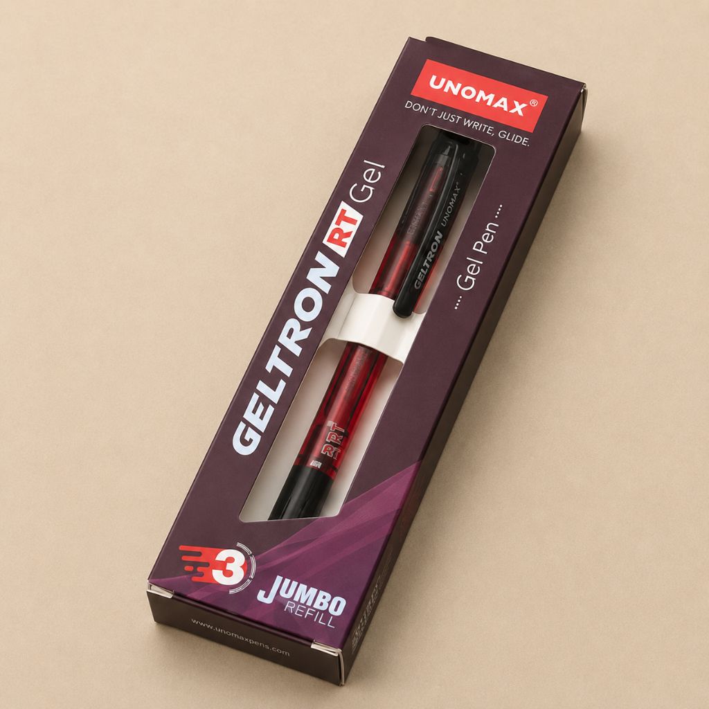 Unomax Geltron RT Gel Pen Red (Pack Of 1)