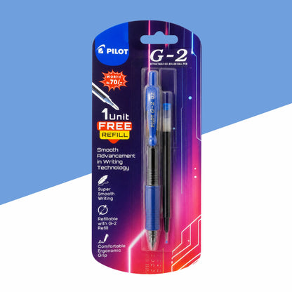 Pilot G-2  Retractable Roller Gel Pen- Blue (Pack of 1)