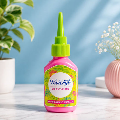 Fevicryl 3D Outliner - Pearl  Pink, 20ml (Pack of 1)
