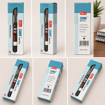 Elkos Zanik Ballpoint Pen - Red (Pack Of 1)
