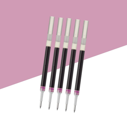 (5 Pcs. ) Pentel Energel 0.7 mm Gel Refill – Burgundy