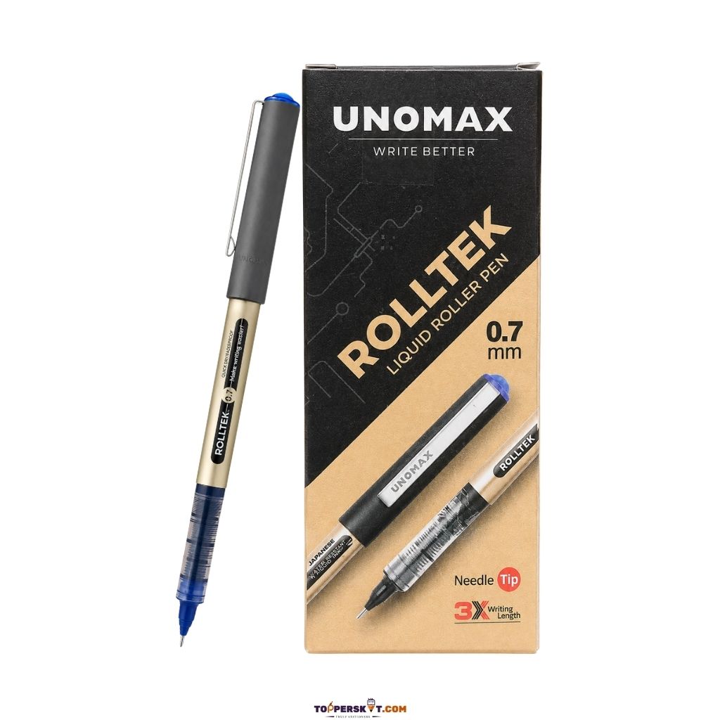 Unomax Rolltek Liquid Roller Pen - Blue (Pack Of 1)