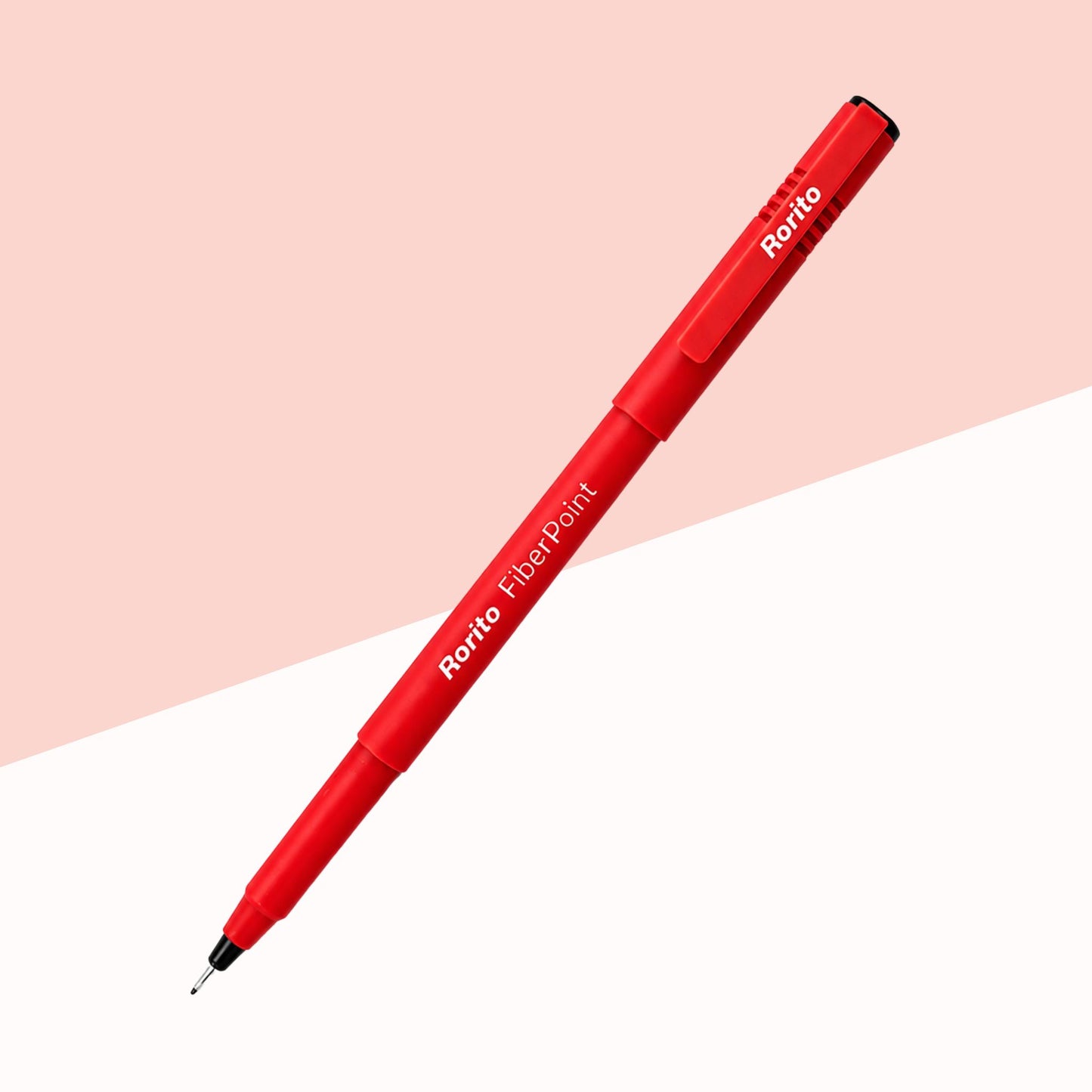 Rorito Fiber Point Gel Pen – Red ( Pack of 1 )