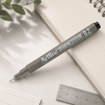 Artline Premium Drawing System Pen 0.2 in Black
