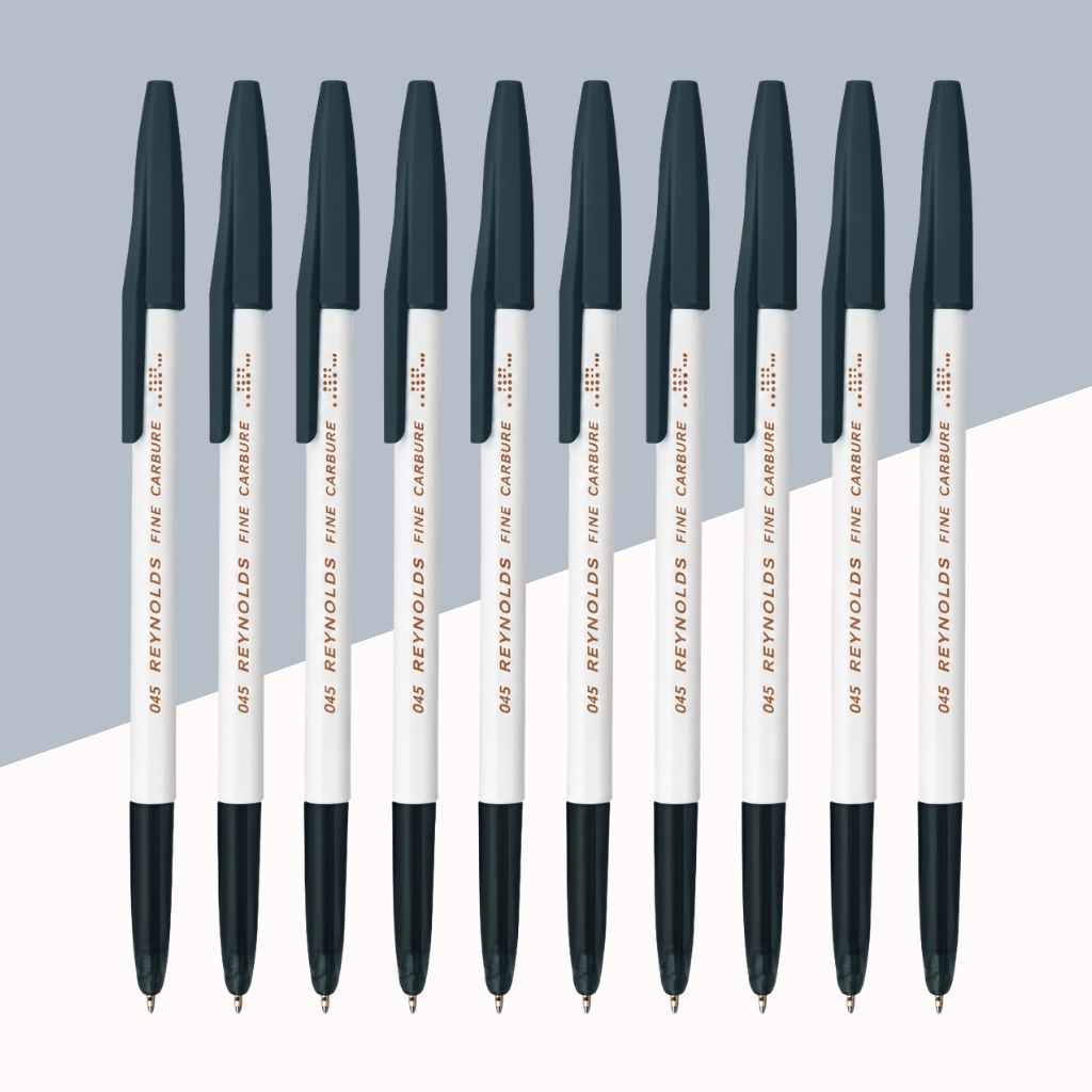 (10 Pcs.) Reynolds 045 Ball Pen  – Black
