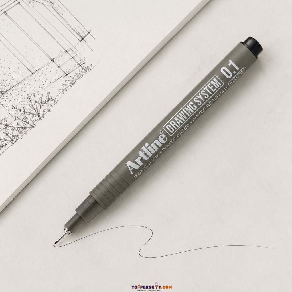 Artline Premium Drawing System Pen 0.1 Black (Pack Of 1)