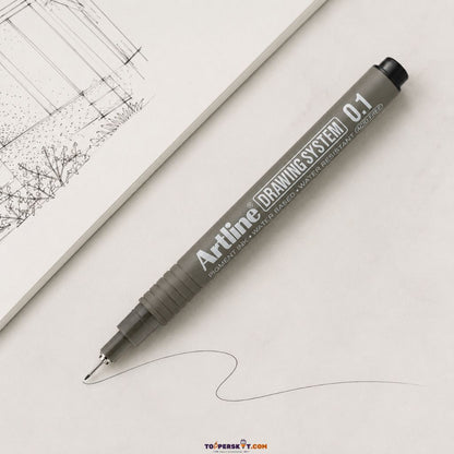 Artline Premium Drawing System Pen 0.1 Black (Pack Of 1)
