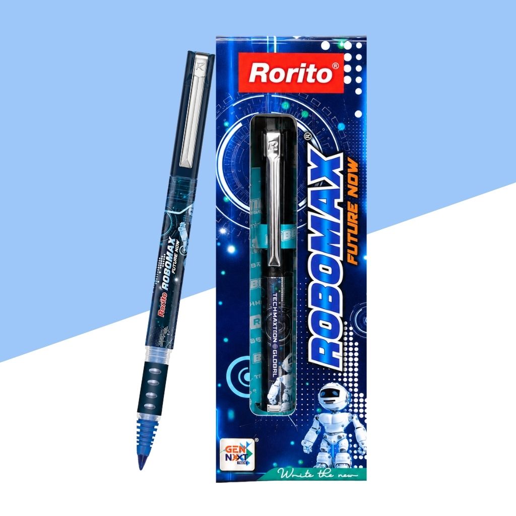 Rorito Robomax Future Now Gel Pen Blue - Front View