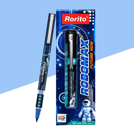 Rorito Robomax Future Now Gel Pen Blue - Front View