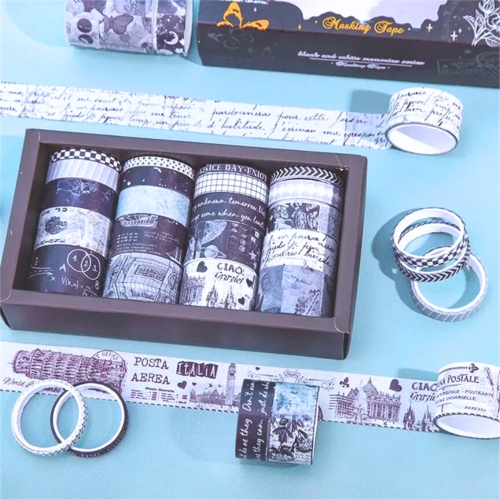 Black & White Memories Series Masking Tape (Pack of 20)