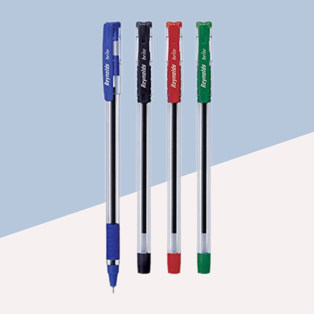 Reynolds Brite Ball Pen  – Blue: Elevate Your Writing Brilliance! (Pack of 5 ) - Topperskit LLP