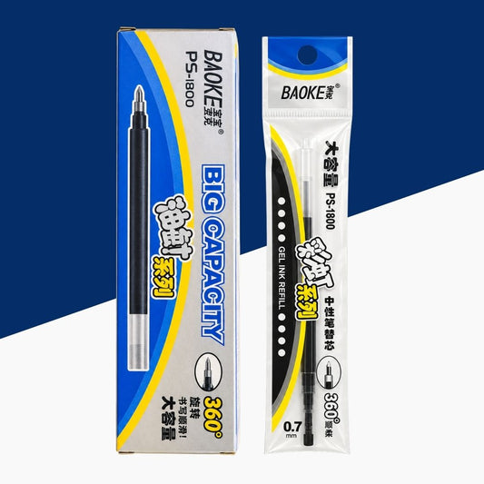 Close-up of TOPPERSKIT BAOKE PS-1800 Gel Ink Refill - Blue