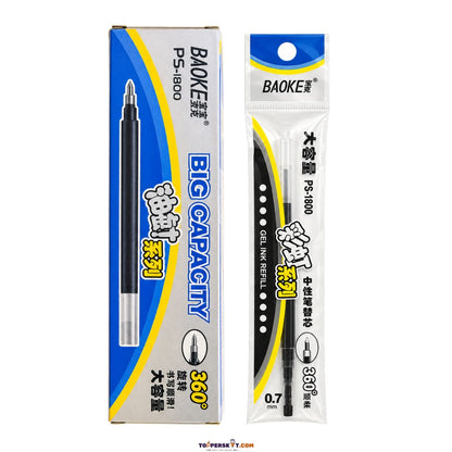TOPPERSKIT BAOKE PS-1800 Gel Ink Refill - Blue - Pack of 12