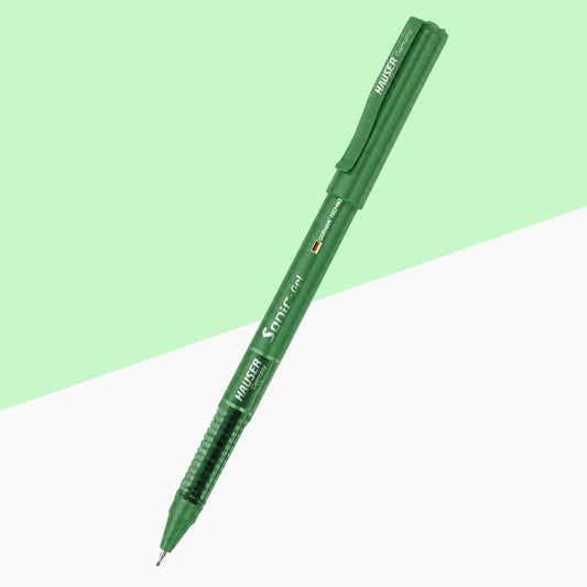 Hauser Sonic Waterproof Gel Pen – Green ( Pack of 1 )