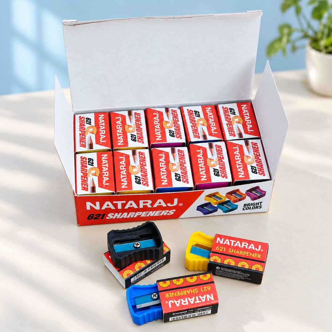 (20 Pcs.) Natraj 621 Single Pencil Sharpener - Small