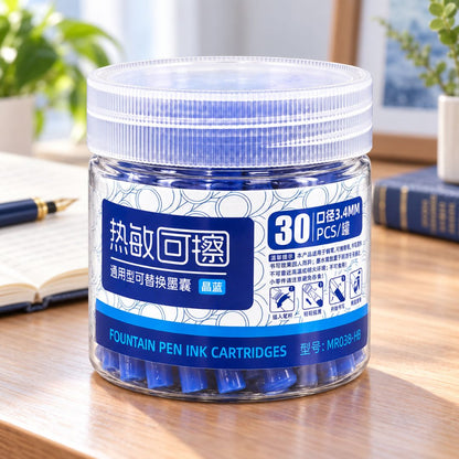 Erasable Fountain Pen Ink Cartridges Jar -Blue (Pack of 1)