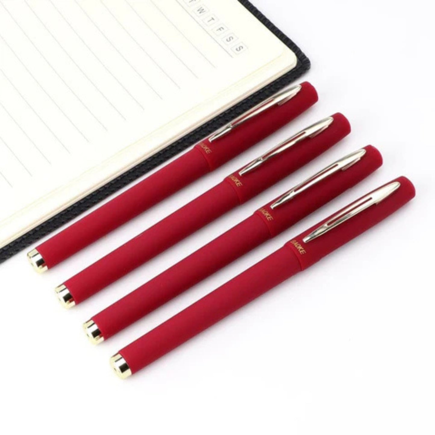 Baoke Red 0.7mm Gel Pen with Antibacterial Protection (Pack of 1)