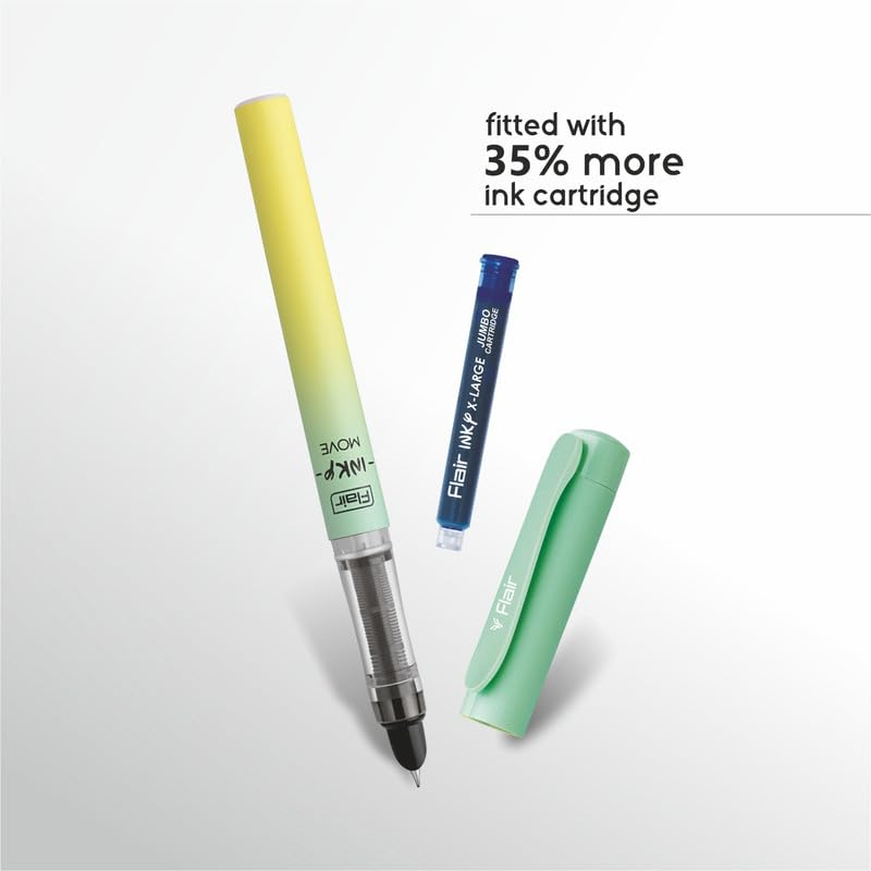 Flair Premium Pastel Gradient Fountain Pen - Blue Ink (Pack of 1)