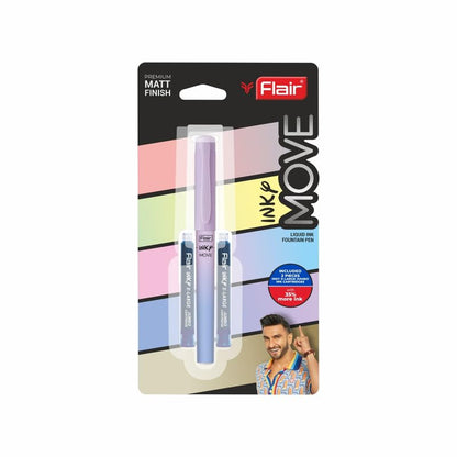 Flair Premium Pastel Gradient Fountain Pen - Blue Ink (Pack of 1)